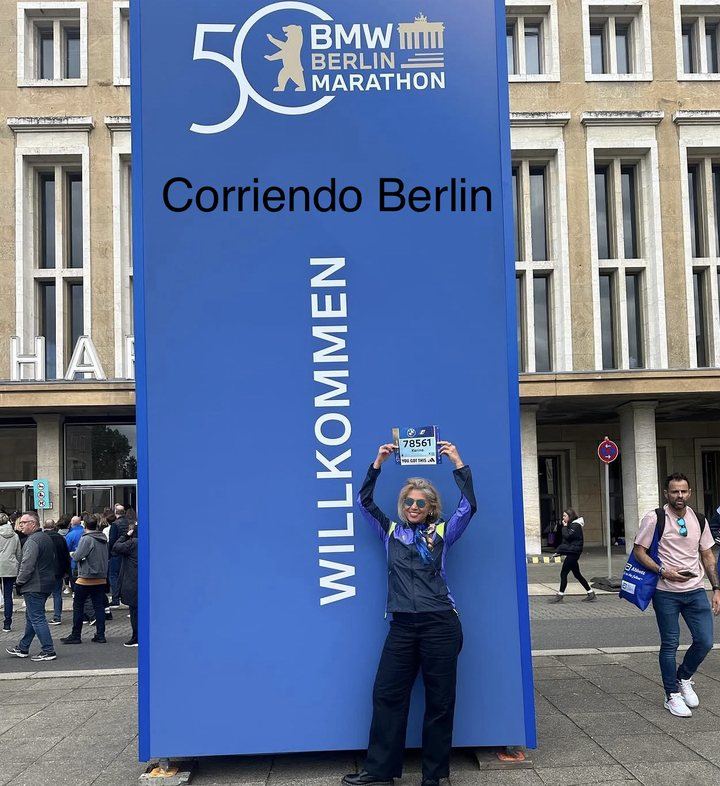 Dr. Karina Rieke at the Berlin Marathon